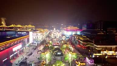 大唐不夜城美丽夜景4K呈现视频的预览图